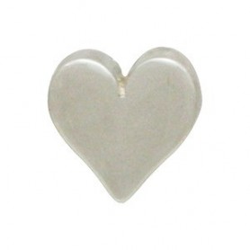 Sterling Silver Beads - Small Heart 7x8mm