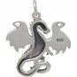 Sterling Silver Fairy Tale Dragon Charm 24x20mm