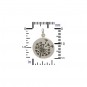 Sterling Silver Large Dandelion Charm 20x15mm