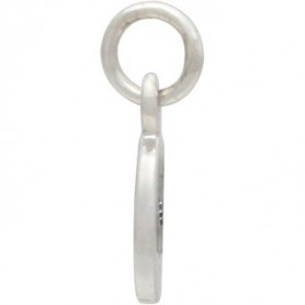 Sterling Silver Small Dandelion Charm 14x8mm