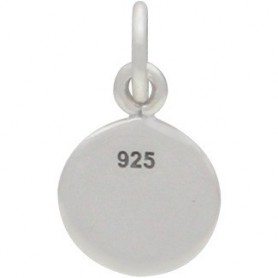 Sterling Silver Small Dandelion Charm 14x8mm