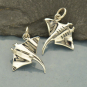 Sterling Silver Sting Ray Charm 18x15mm