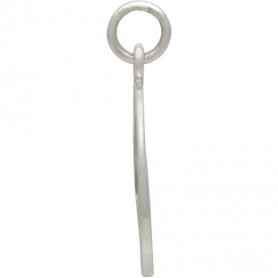 Sterling Silver Ocean Waves Pendant 22x15mm