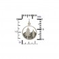 Sterling Silver Tree Pendant with Mountains Openwork 21x15mm