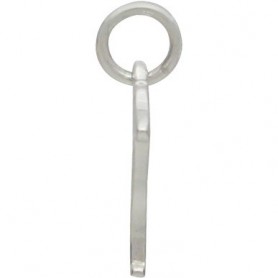 Sterling Silver Dog Charm - Labrador with Heart 15x17mm