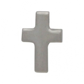 Sterling Silver Cross Bead 9x2mm