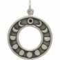 Sterling Silver Moon Phases Pendant