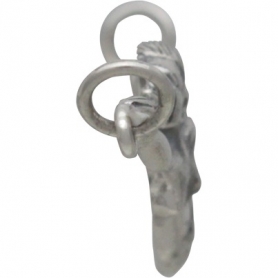 Sterling Silver Mermaid Pendant Festoon 16x42mm