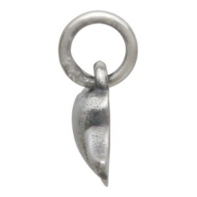 Sterling Silver Mini Heart Charm with Wings 11x14mm