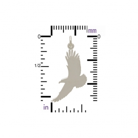 Sterling Silver Flying Eagle Charm 30x24mm
