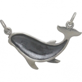 Sterling Silver Humpback Whale Pendant