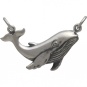 Sterling Silver Humpback Whale Pendant