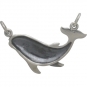 Sterling Silver Humpback Whale Pendant