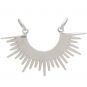 Sterling Silver Sunburst Spike Pendant Festoon
