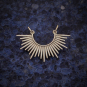 Sterling Silver Sunburst Spike Pendant Festoon