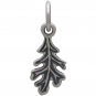 Sterling Silver Tiny Oak Leaf Charm