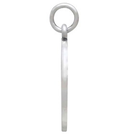 Sterling Silver Three Ravens Charm Side View