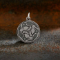 Sterling Silver Three Ravens Charm 22x16mm