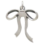 Sterling Silver Dainty Bow Charm Back View