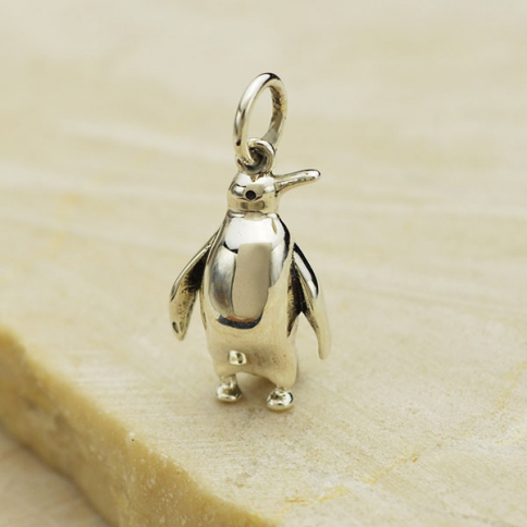Sterling Silver Penguin Charm