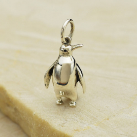Sterling Silver Penguin Charm 20x9mm