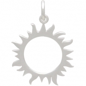 Sterling Silver Eclipse Charm - Sun Charm