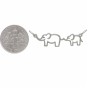 Sterling Silver Mama and Baby Elephant Festoon
