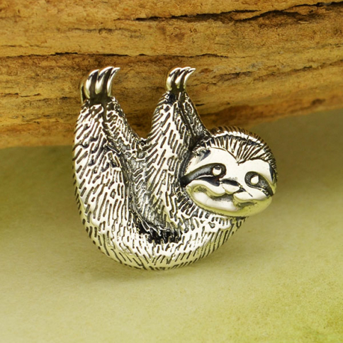 Sterling Silver Sloth Charm