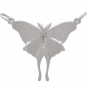 Sterling Silver Luna Moth Pendant Festoon