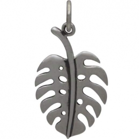 Sterling Silver Monstera Leaf Charm