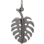 Sterling Silver Monstera Leaf Charm