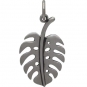 Sterling Silver Monstera Leaf Charm