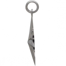 Sterling Silver North Star Charm with 16 Points