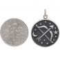 Sterling Silver Astrology Sagittarius Pendant