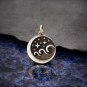 Sterling Silver Starry Night Wave Charm