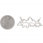  Sterling Silver Mama and 2 Baby Bear Pendant Festoon