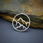 Sterling Silver Openwork Earth Element Charm