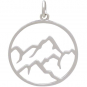 Sterling Silver Openwork Earth Element Charm
