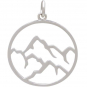 Sterling Silver Openwork Earth Element Charm