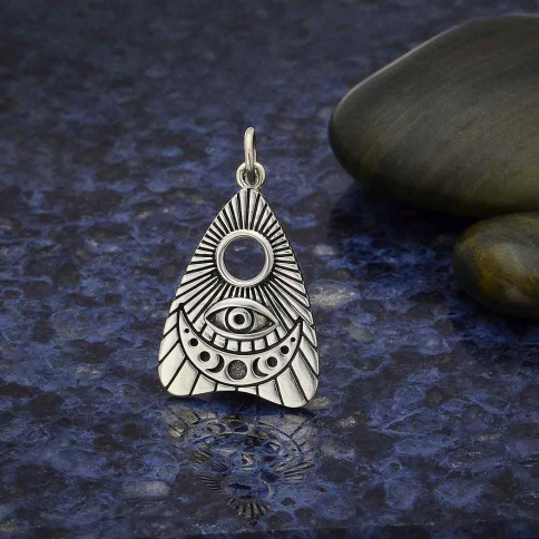 Sterling Silver Ouija Planchette Pendant