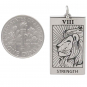 Sterling Silver Strength Tarot Card Charm