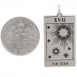 Sterling Silver Star Tarot Card Charm