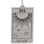 Sterling Silver Sun Tarot Card Charm
