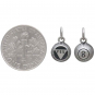 Sterling Silver Magic Eight Ball Charm 13x8mm