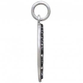 Sterling Silver Falling Snowflakes Pendant 20x15mm