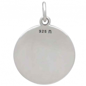 Sterling Silver Falling Snowflakes Pendant 20x15mm