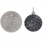 Sterling Silver Falling Snowflakes Pendant 20x15mm