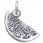 Sterling Silver Orange Slice Charm 15x13mm