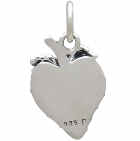 Sterling Silver Strawberry Charm 17x9mm