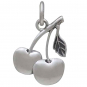 Sterling Silver Cherry Charm 17x12mm